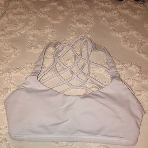 Women’s White Lululemon Sports Bra